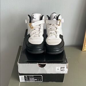 Kids Black and White Jordan Sneakers
